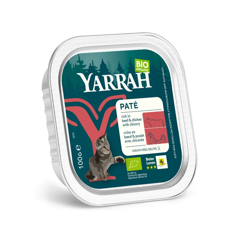 Yarrah bio sans céréales - pâtée chat