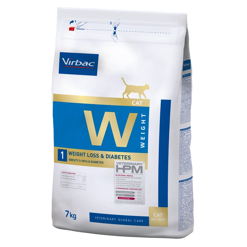 Virbac Veterinary HPM Diététique Weight Loss & Diabetes - croquettes chat