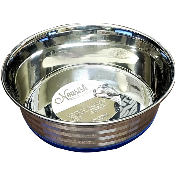 Nourish - Bol en Stainless (Acier Inoxidable) 11oz - Chat et Chien