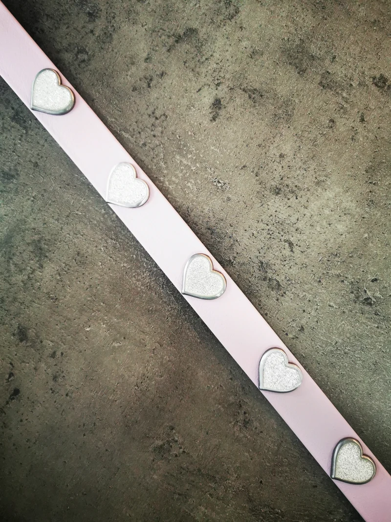 Hot Dogs All Dressed - Collier - Cuir Vegan (Végétalien) - 22'' - Lilas - Chien
