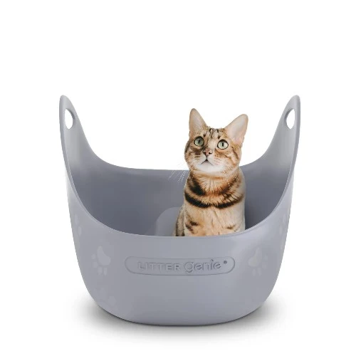 Litter Genie Bac à litière avec pelle - Gris