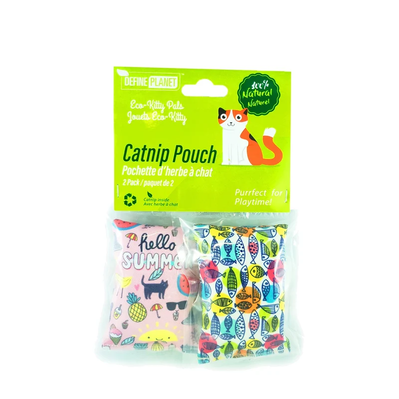 Define Planet - Pochette D'Herbe à Chat - Paquet de 2 - Chat