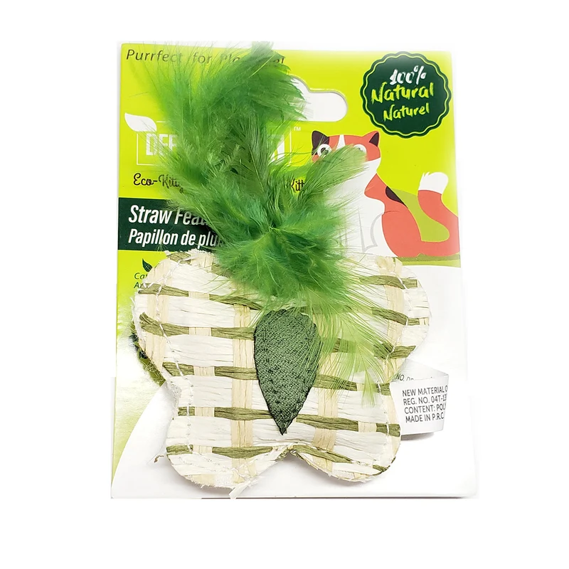 Define Planet - Papillon à Plumes sur Paille - Chat