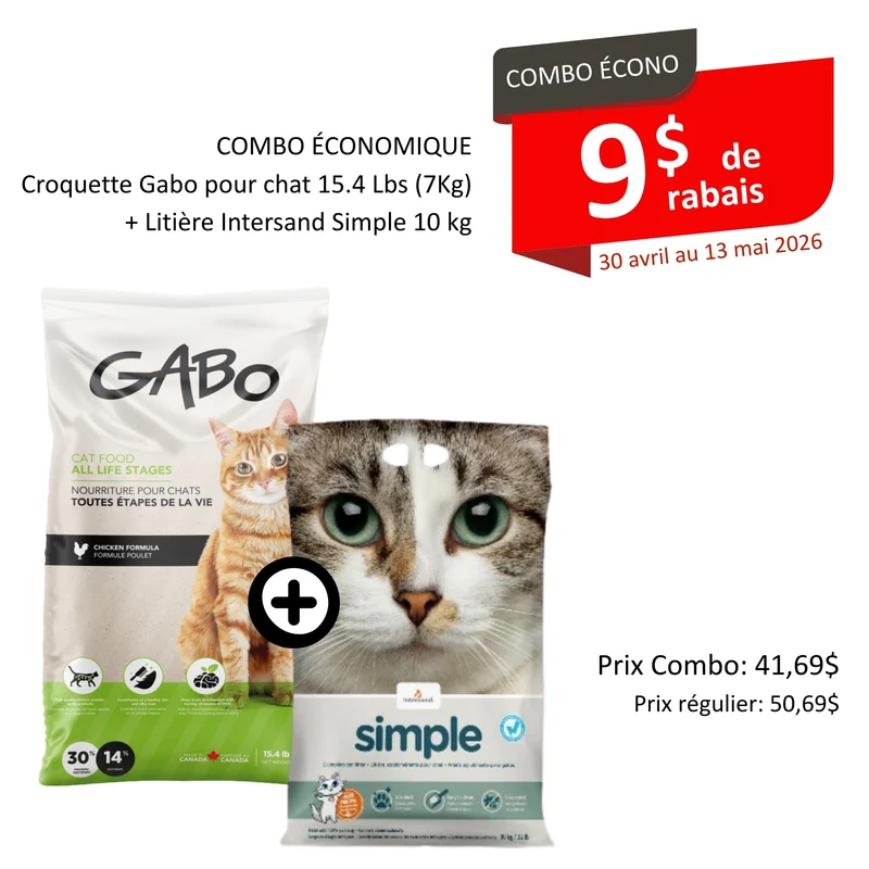 Nourriture Gabo pour chat et chaton au poulet