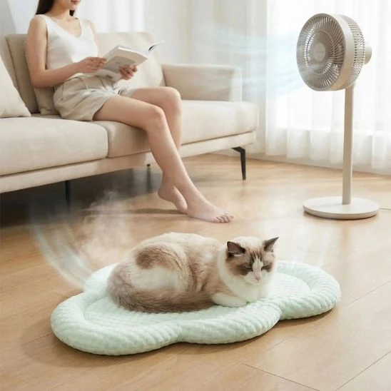 TAPIS REFRIGERANT CHAT | Nuage Rafraîchissant