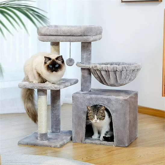 PETIT ARBRE A CHAT GRIS