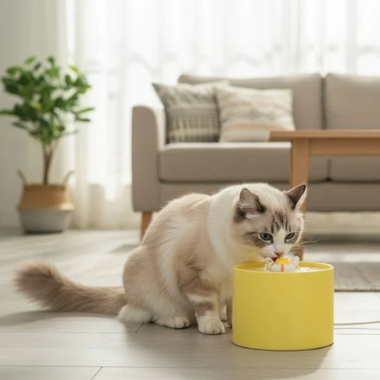 FONTAINE A EAU CERAMIQUE CHAT | Argile Vive