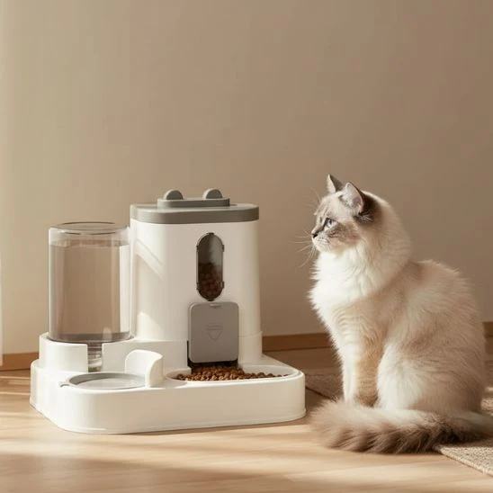 Distributeur croquette eau chat | Harmonie Aqua-Croq