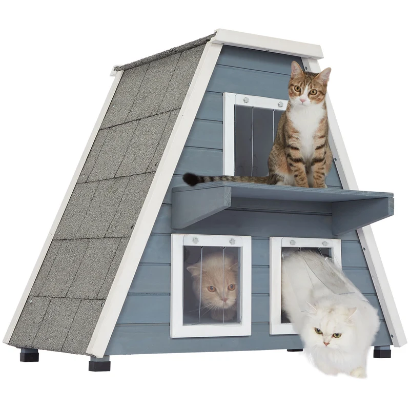 PETSFIT Outside Feral Cat House with Escape Door