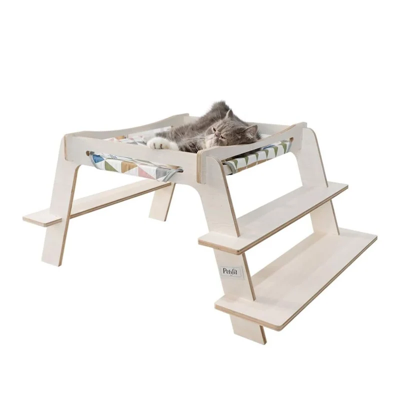Petsfit Large Cat Hammock Bed for Curling Up for All Sizes Cats
