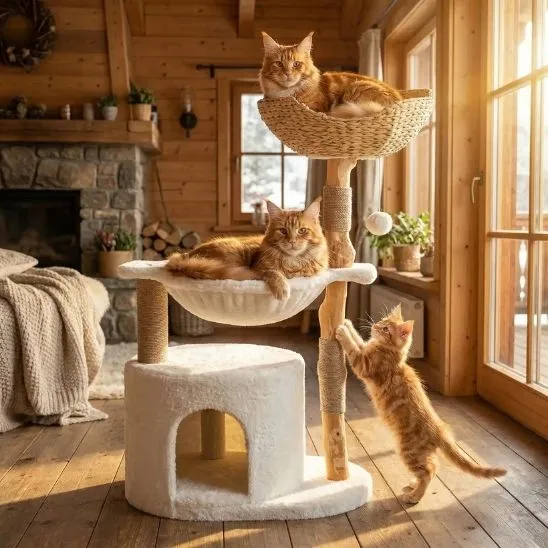 ARBRE A CHAT SCANDINAVE | Design Félin Bois