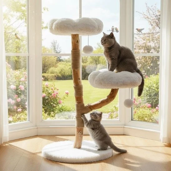 ARBRE A CHAT FLEURS | La Grimpette Florale