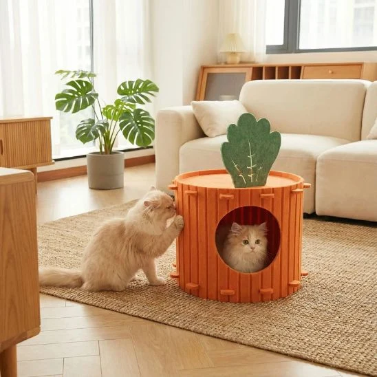 Griffoir pour chat carotte