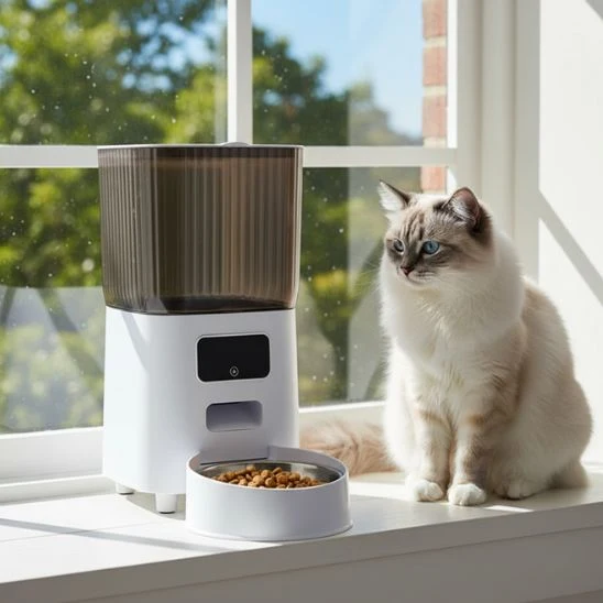 Distributeur de croquettes pour chat automatique | Le Distri’Chat