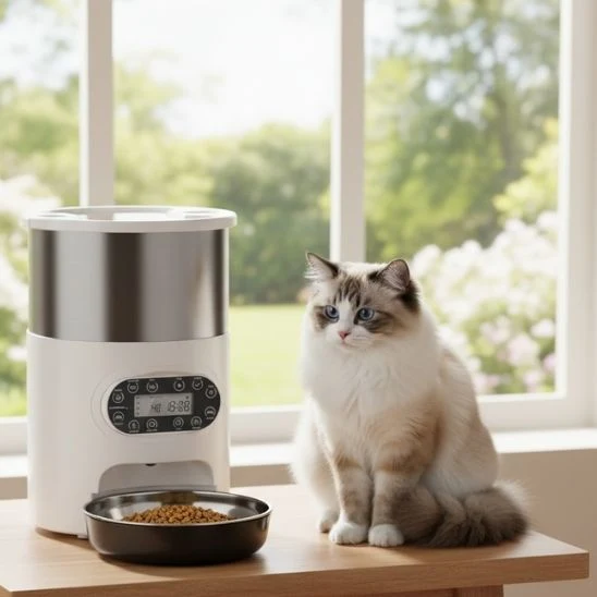 Distributeur croquettes chat automatique | Ration Idéale