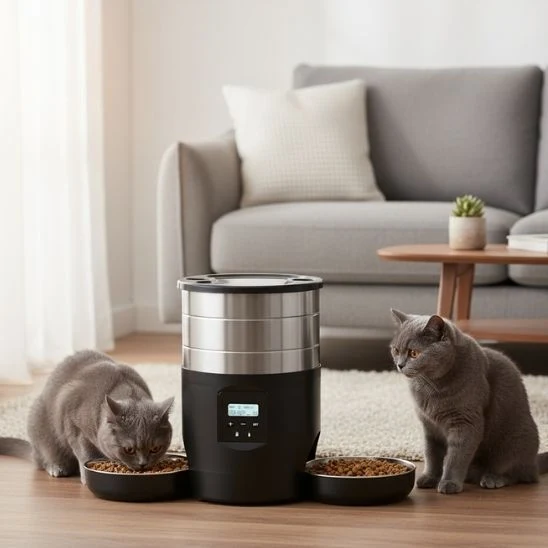 Distributeur de croquettes automatique pour chat | Duo Délice