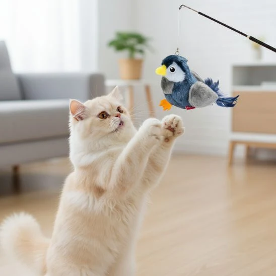 Jouet oiseau pour chat | Chasseur d'Ailes