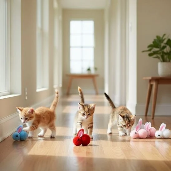 Jouets pour les chats | Lapins Pompons