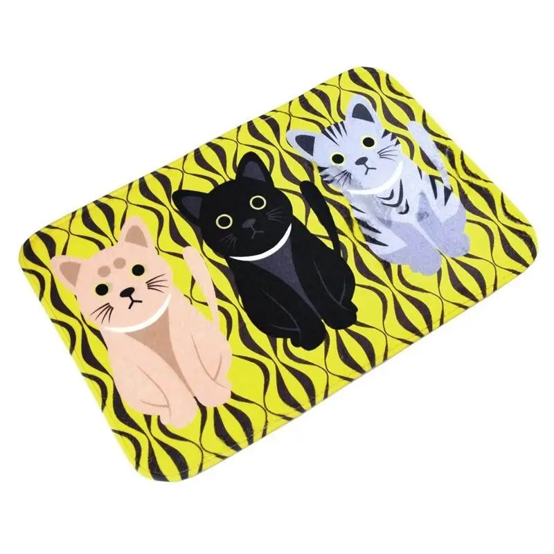 Tapis de sol Jaune avec Chats
