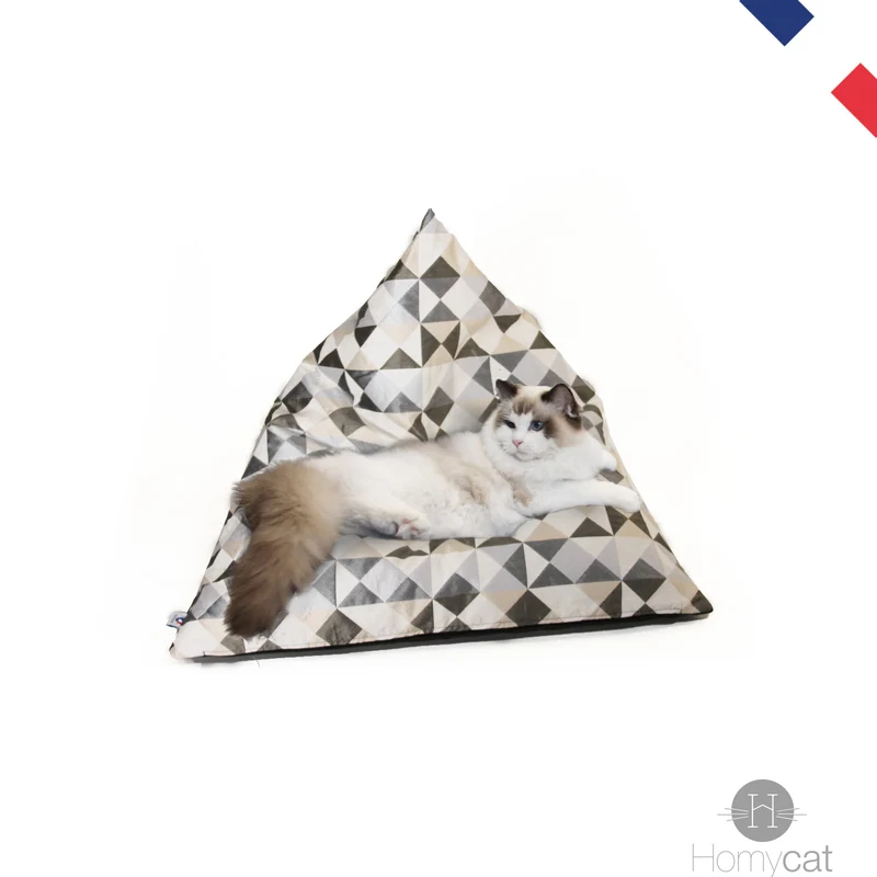 Berlingot Triangles écrus - Beau dodo déco pour chats