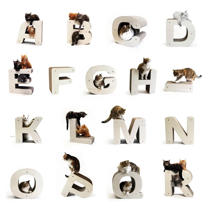 Lettres Griffoir XL pour chat au choix