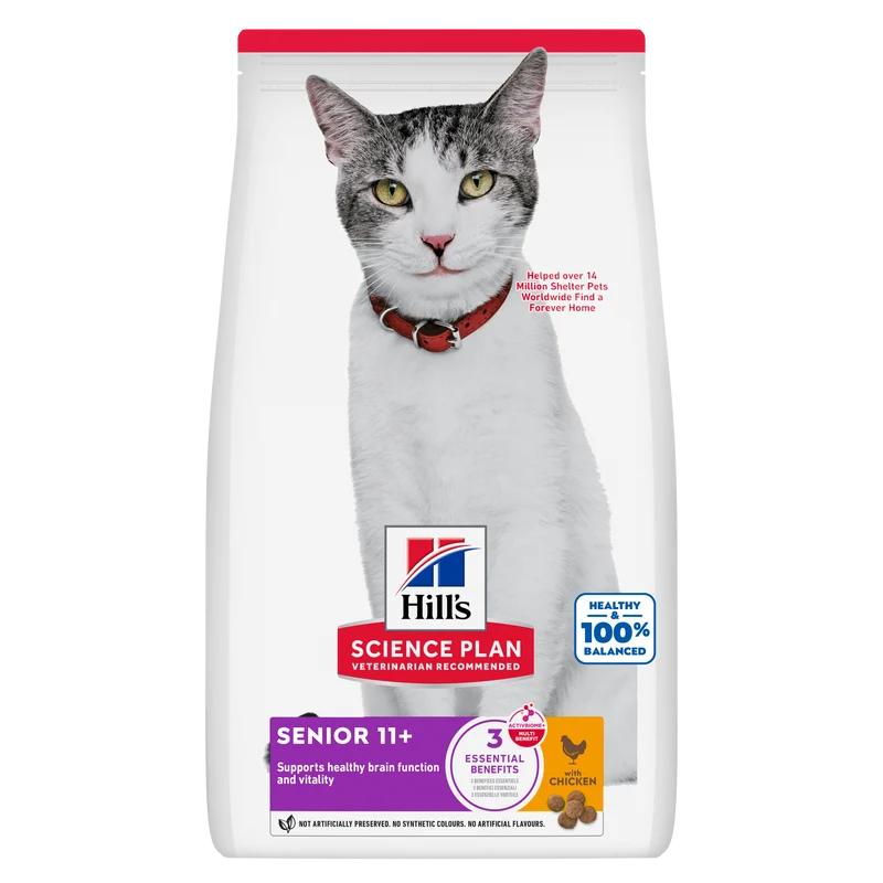 Hill's Science Plan Senior 11+ au poulet - croquettes chat