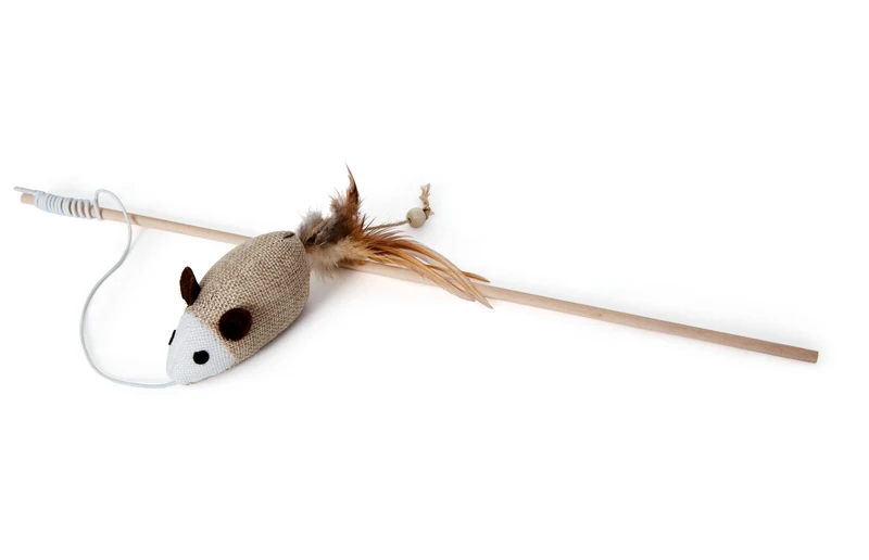 Bud'z Jouet pour chat - Canne à pêche et souris