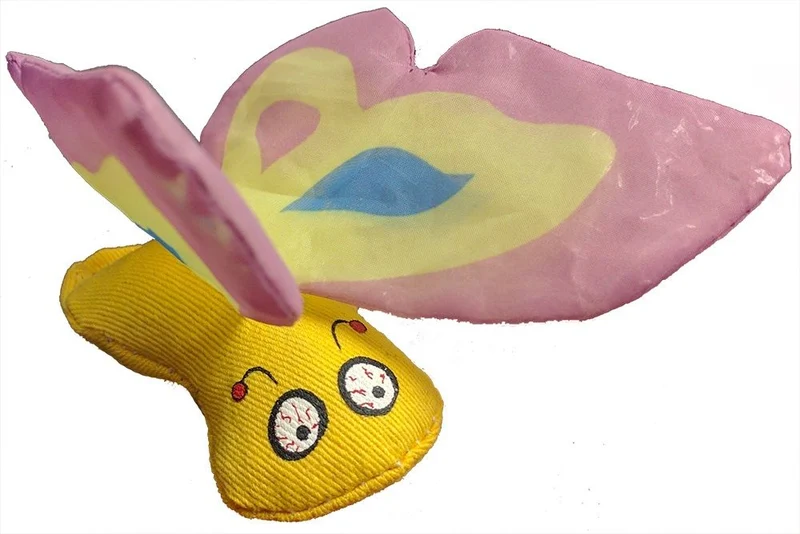 Ducky World - Jouet d'herbe à chat - YEOWWW! - Papillon mauve
