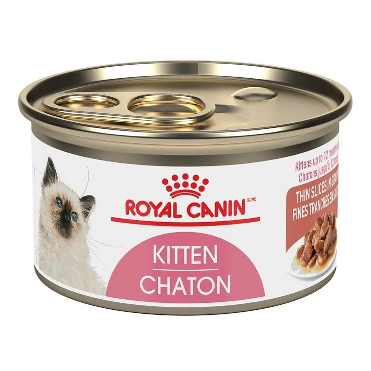 Conserve pour chat Royal Canin -Caisse de 24- Fines tranches en sauce chaton