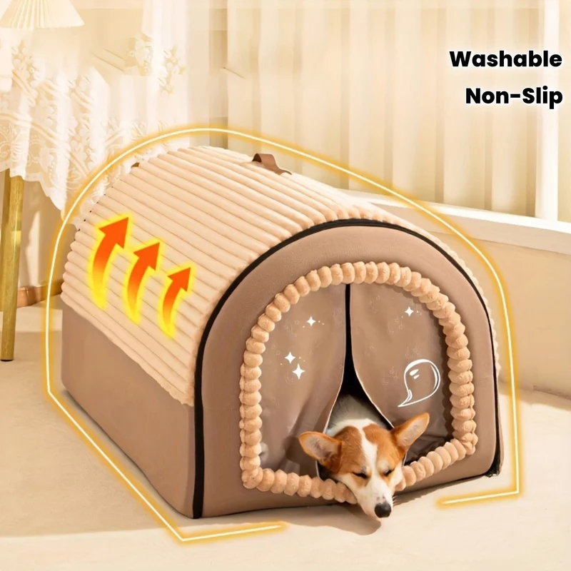 Panier tente pour chien et chat – nid cosy lavable antidérapant