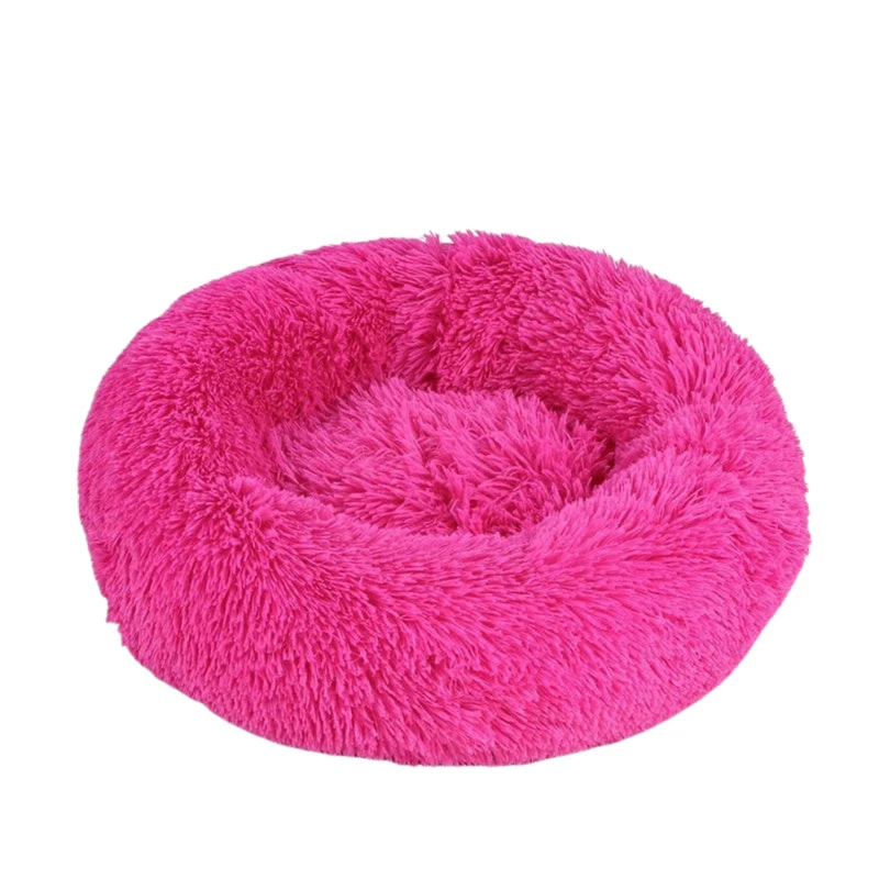 Panier apaisant donut pour chien et chat en peluche épaisse