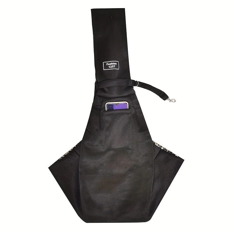 Sac bandoulière respirant et pliable pour petit et moyen chien