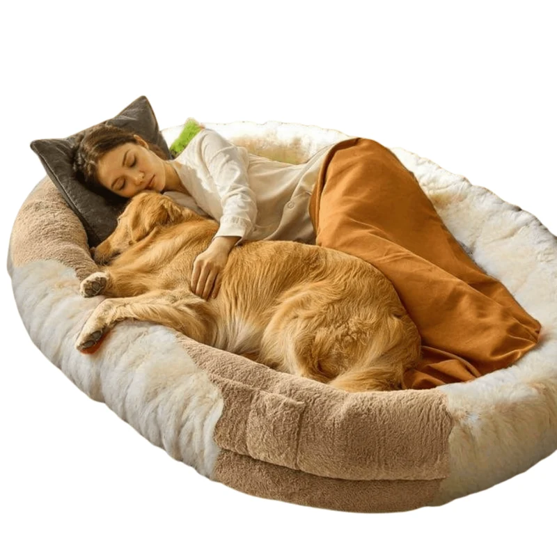 Lit pour chien XXL 183 x 122 cm, ultra confortable, housse lavable