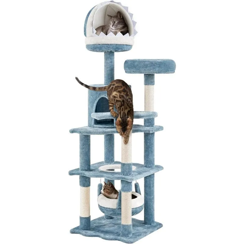 Arbre à chat marin – niche requin, hamac et poteaux sisal
