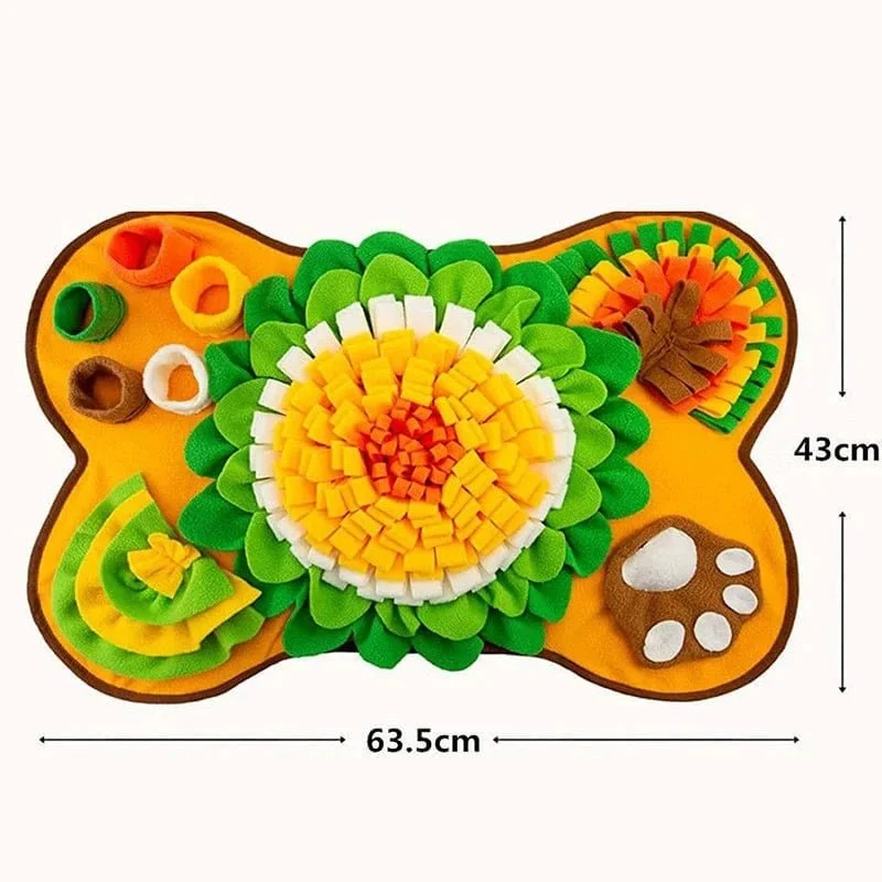 Tapis de reniflage interactif pour chien, chat et lapin
