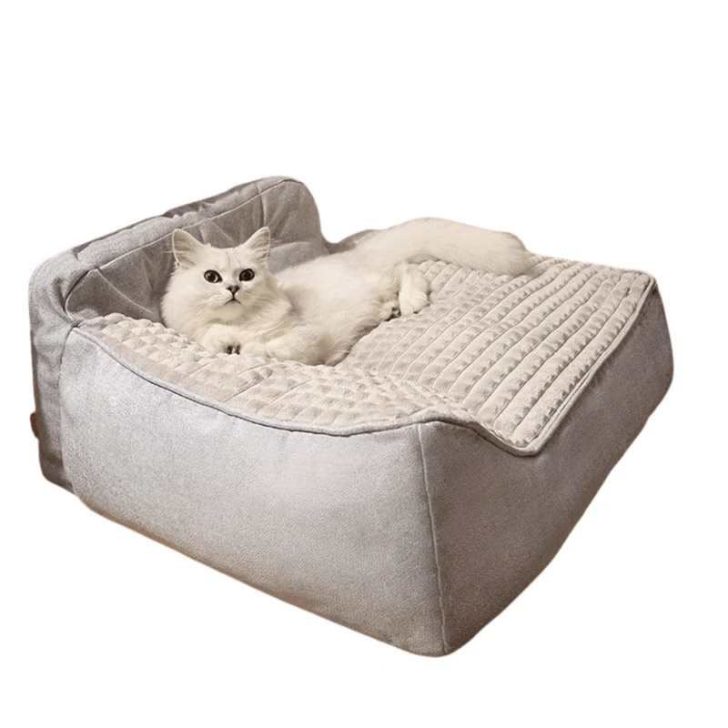 Lit orthopédique XL pour chien, housse velours lavable