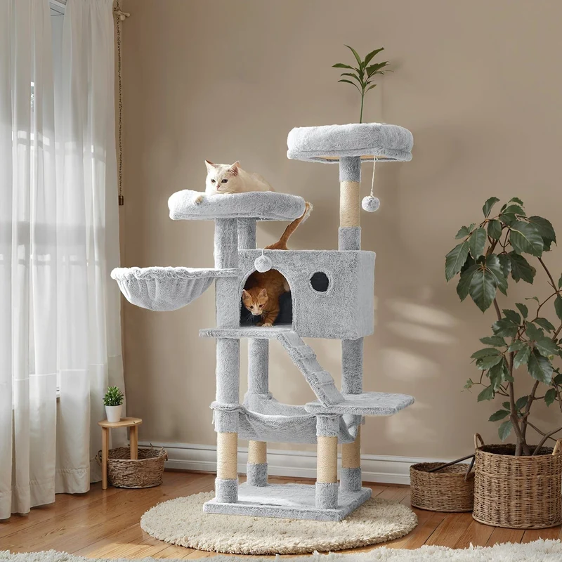 Arbre à chat XXL ultra-doux pour grands chats