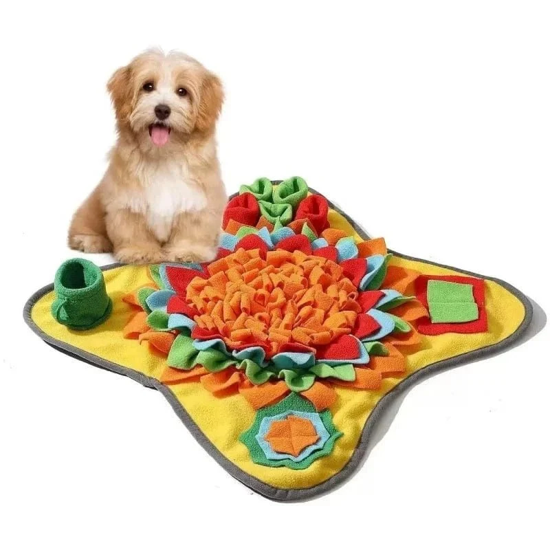 Tapis de reniflage éducatif pour chien et chat en feutre épais