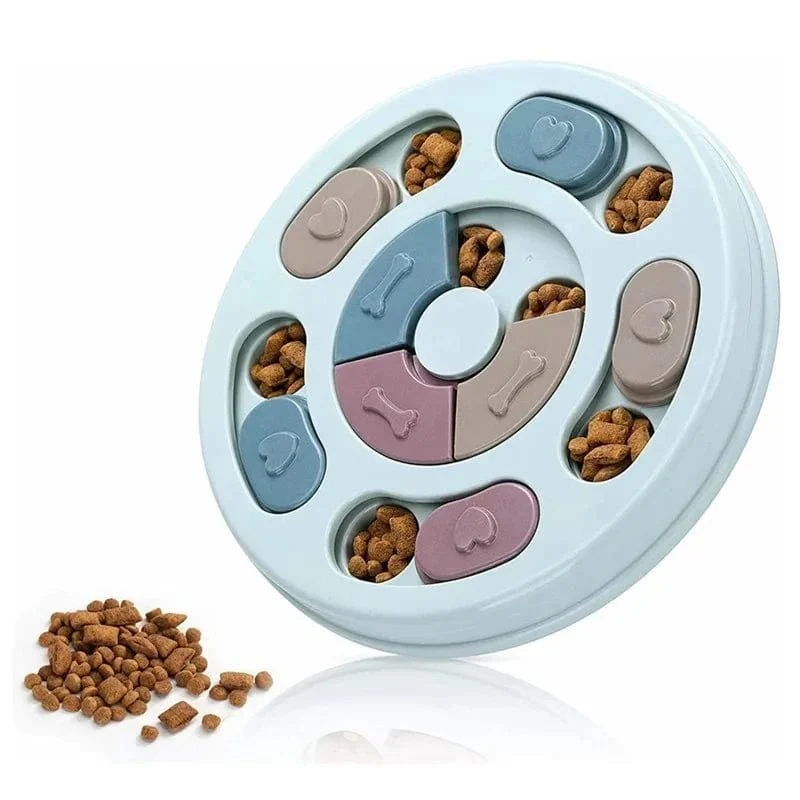 Bol cachette de nourriture pour chien – jouet éducatif interactif