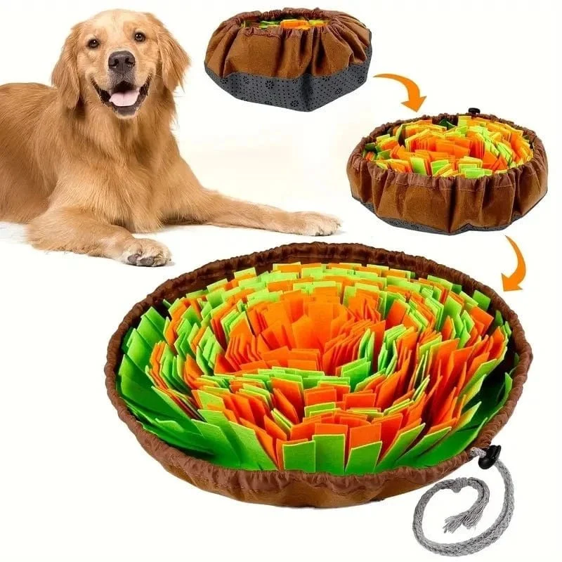 Tapis de reniflage pour chien - alimentation lente et jouet d'entraînement