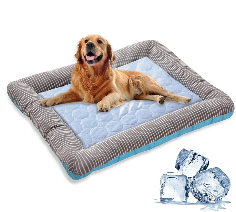 Tapis rafraîchissant pour chien et chat – lit d'été en soie glacée