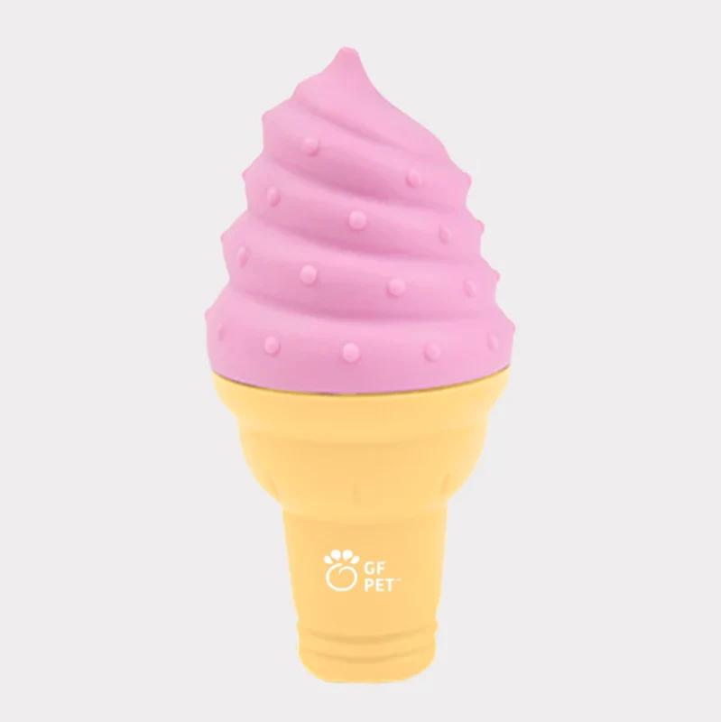 ICE TOY™ - Jouet rafraîchissant pour chien avec cône de glace | Cornet Fraise