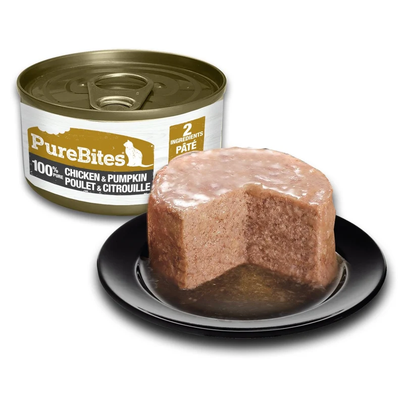 Pâté Purebites au poulet et citrouille pour chat