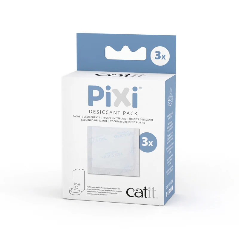Distributeur de nourriture catit Pixi - 3 sachets absorbeur d'humidité