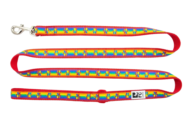 Laisse RC Pet - Pattes arc-en-ciel