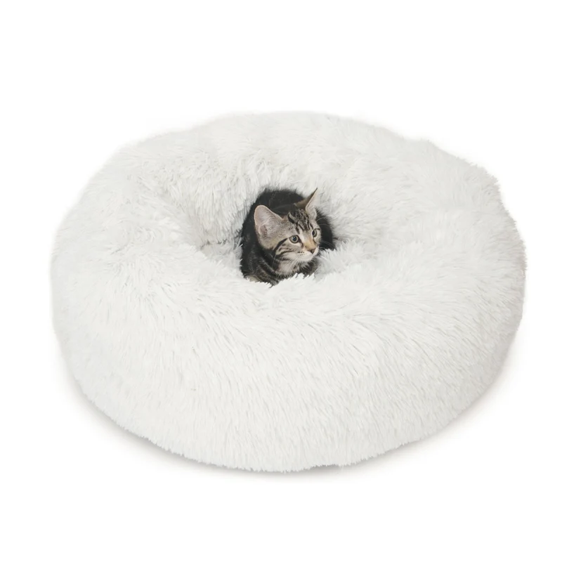 Lit moelleux Catit, blanc, diam. 60 cm (20 po)