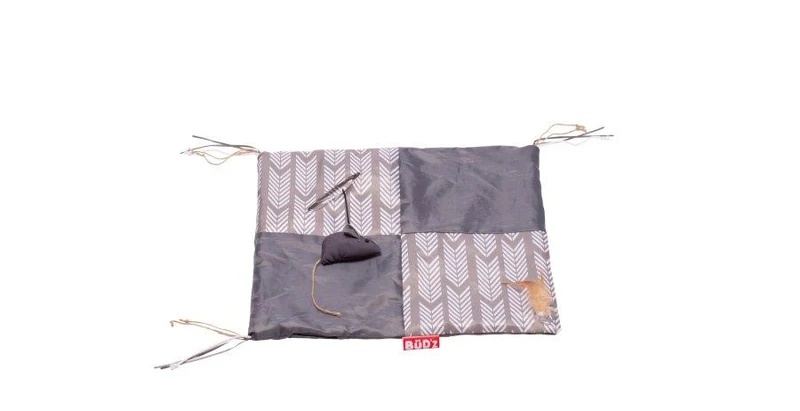Bud'z Jouet pour chat - Tapis de jeux gris 14.5" X 17.5"