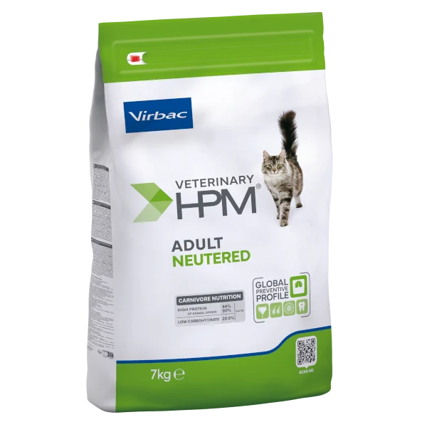 Virbac Veterinary HPM Adult Neutered Cat - croquettes chat