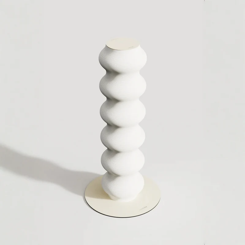 Poteau Ondulé Minimaliste I Le Grattoir Corail