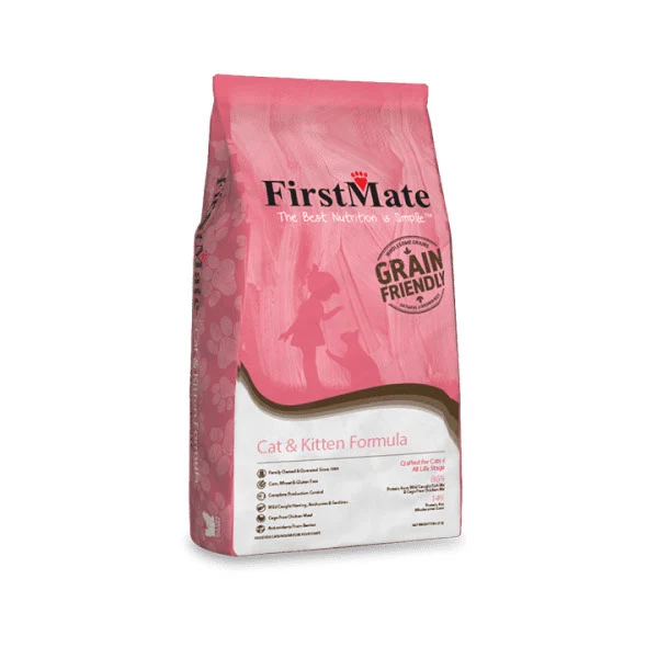FirstMate - Chat & Chaton Poulet et Poisson - Nourriture Sèche pour Chats